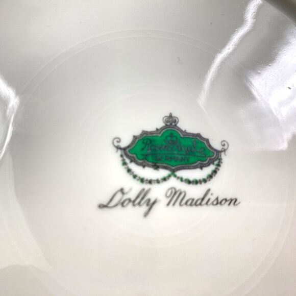 Vintage Lot of Set of 6 Bread and Desert Plates 6-8" Floral Japan USA Back Stamp - Picture 10 of 14